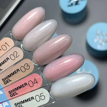 Luna Shimmer Τζελ №1 Ανοιχτό Ροζ Ροδακινί 15ml