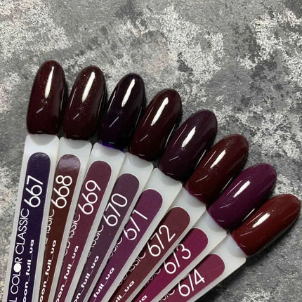 MOON Βερνίκι τζελ №671 Black Currant 8ml