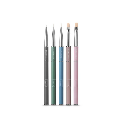 Nail brushes set 5 pcs in set HEYLOVE - Nail Art Brushes