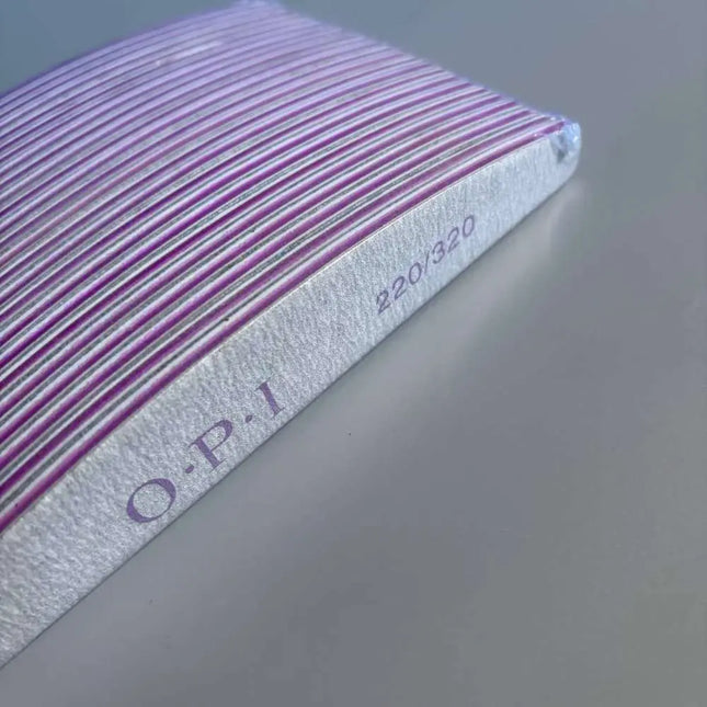 OPI Nail Files Crescent 220/320 Grit 25 pcs