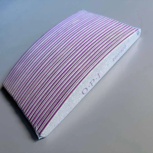 OPI Nail Files Crescent 220/320 Grit 25 pcs