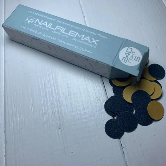 Αποστειρώσιμα αρχεία για πεντικιούρ δίσκος Nailfilemax S 240 grit 100 τεμ.