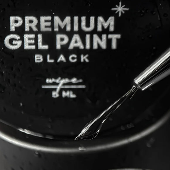 Premium gel paint Black wipe 5 ml NAILSOFTHEDAY - Gel paint