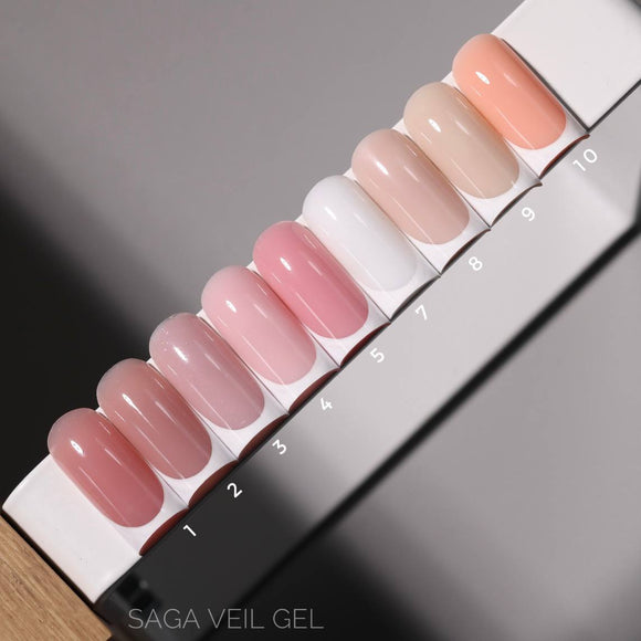 Saga Builder Gel Veil №04 Μπεζ ροζ 15ml