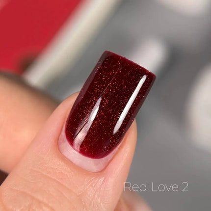 Βερνίκι Gel Saga Love Red 2 Shimmer 10 ml