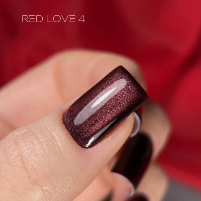 Saga Cat Eye Love Red №4 Κόκκινο κρασί 10ml