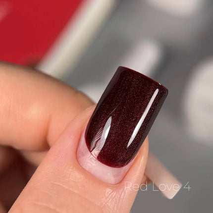 Gel Polish Saga Love Red 4 Red Wine 10 ml