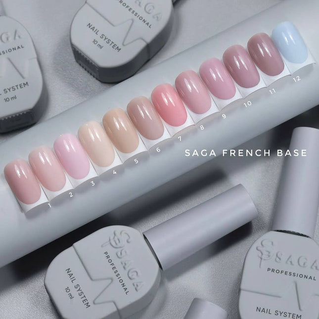 Saga French Παλτό βάσης №1 Σκόνη καφέ 10ml