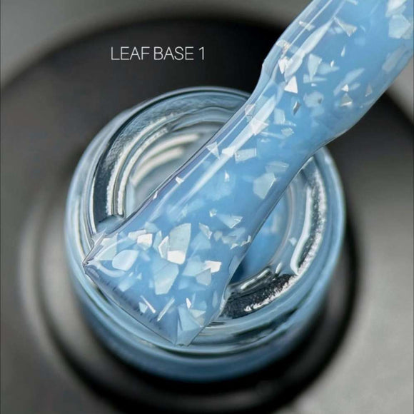 Saga Leaf Base №01 Vivid blue with silver foil 9ml