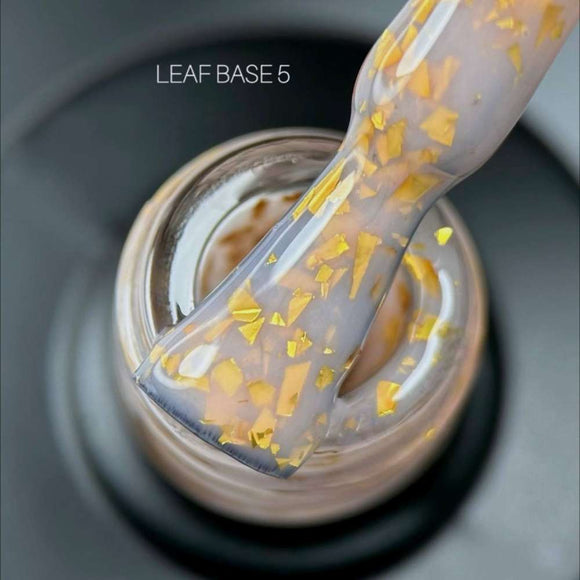 Saga Leaf Base №05 Desert brown with gold foil 9ml