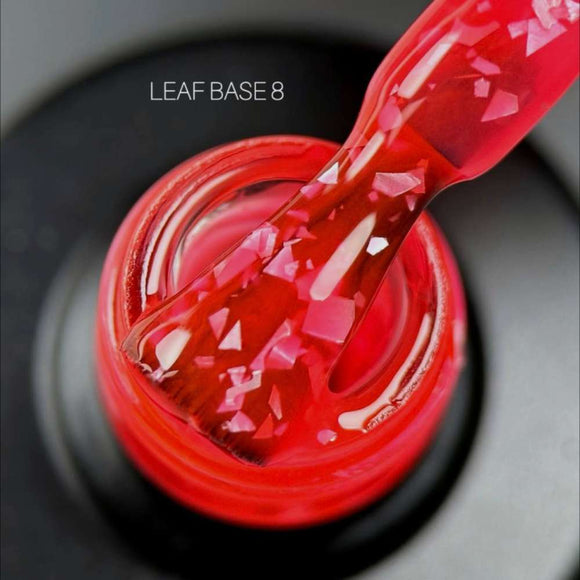Saga Leaf Base №08 Ruby with silver foil 9ml