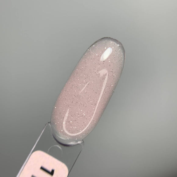 Saga Night Gel №1 Ανοιχτό ροζ με φωτεινές σπίθες 15ml