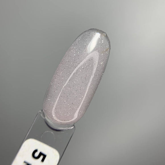 Saga Night Gel №5 Milky μπεζ με φωτεινές σπίθες 15ml