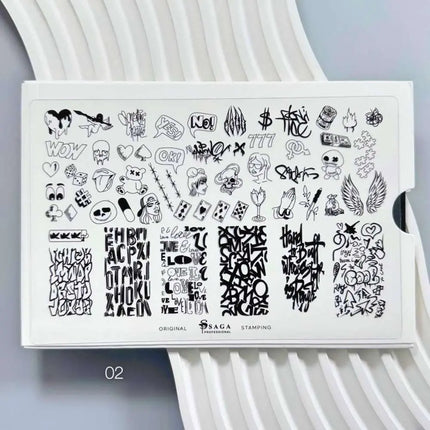 SAGA Stamping Plate №2 Graffiti
