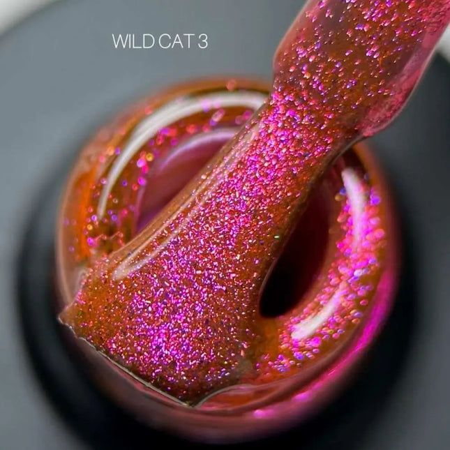 Saga Cat Eye Wild №3 Κόκκινο Ροζ Μωβ 9ml