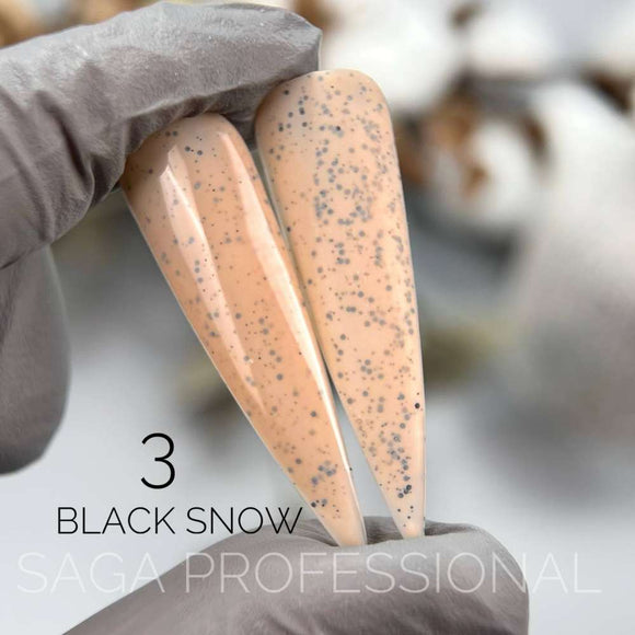 Saga Black Snow №2 Λευκό με μαύρα ψίχουλα 9ml