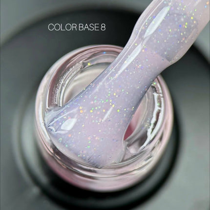 Saga Color Παλτό βάσης №08 Σκόνη ροζ με λάμψη 9ml