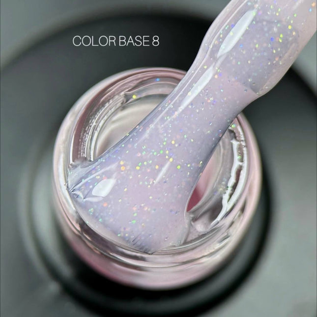 Saga Color Παλτό βάσης №08 Σκόνη ροζ με λάμψη 9ml