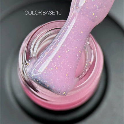 Saga Color Παλτό βάσης №10 Ροζ με λάμψη 10ml