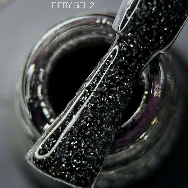 Saga Fiery Gel Polish №02 Μαύρο 10ml