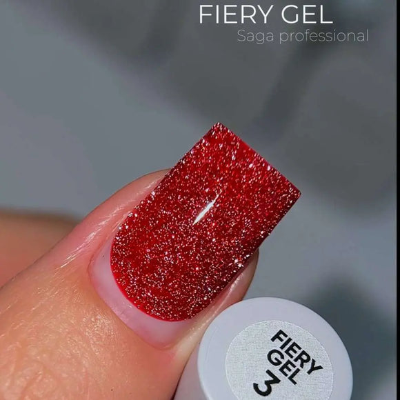 Saga Fiery Gel Polish №03 Red 10ml