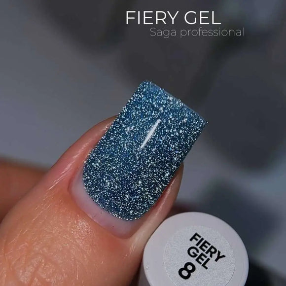 Saga Fiery Gel Polish №08 Μπλε Κίσσα 10ml