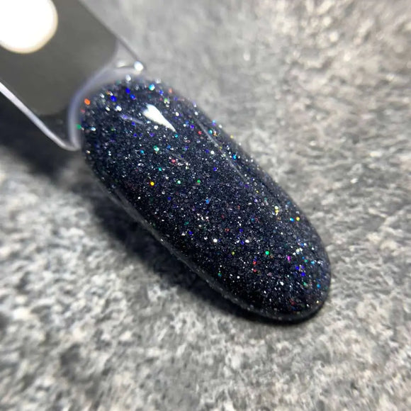 Saga Φλογερό Βερνίκι Νυχιών Gel №12 Ανθρακί με Holographic Glitter 10ml