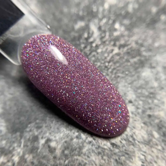 Saga Fiery Gel Polish №14 Radiant Orchid with Holographic Glitter 10ml