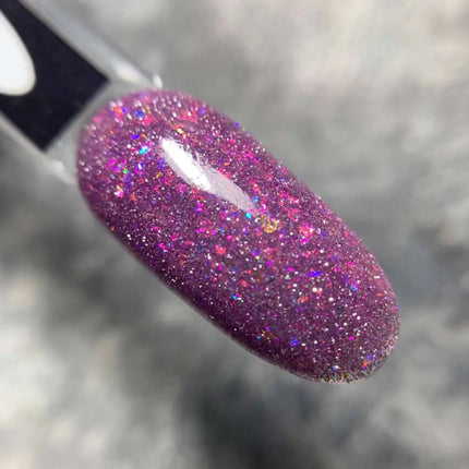 Saga Fiery Gel Polish №17 Ορχιδέ μοβ με foil 10ml