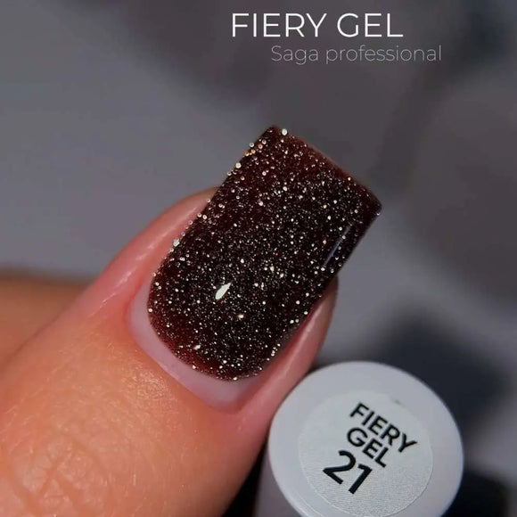 Saga Fiery Gel Polish №21 Σοκολάτα 10ml