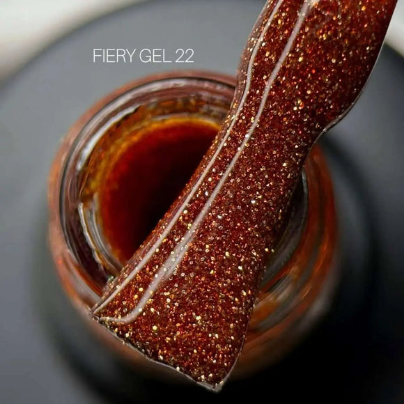 Saga Fiery Gel Polish №22 Κεχριμπαρί 9ml