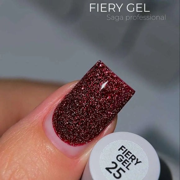 Βερνίκι νυχιών τζελ Saga Fiery №25 Garnet 10ml