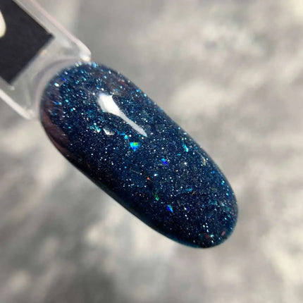 Saga Fiery Gel Polish №28 Γαλάζιο με φύλλο 10ml