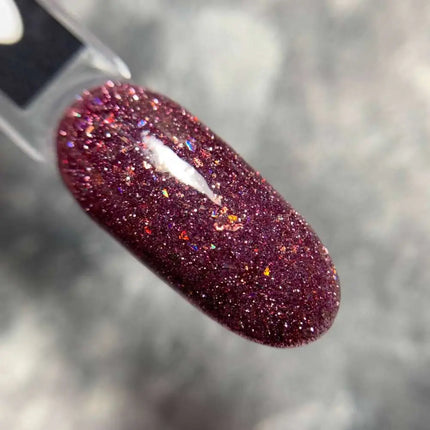 Saga Fiery Gel Polish №30 Sangria με foil 9ml