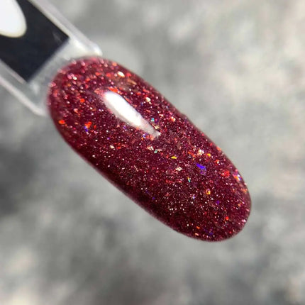 Saga Φλογερό Gel Polish №31 Claret με foil 9ml