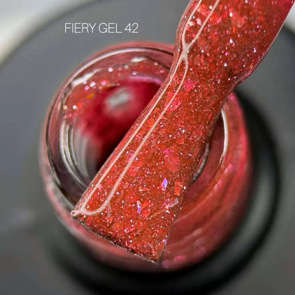 Saga Fiery Gel Polish №42 French Raspberry με φύλλο 9ml