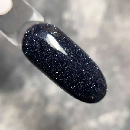 Saga Fiery Gel Polish №44 Black με μπλε υποτόνο 9ml