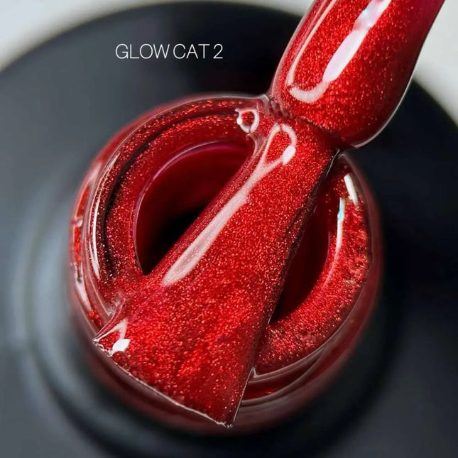 Saga Cat Eye Glow №2 Κόκκινο Βελούδο 10ml