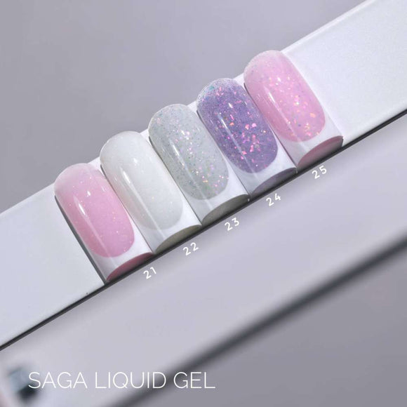 Saga Υγρό Τζελ №18 Βαθύ μπεζ με γκλίτερ 15ml