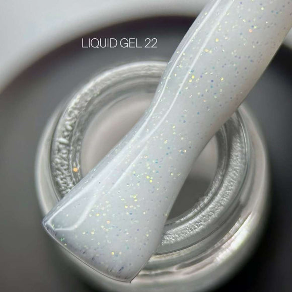 Saga Liquid Gel №22 Milk with shimmer 15ml