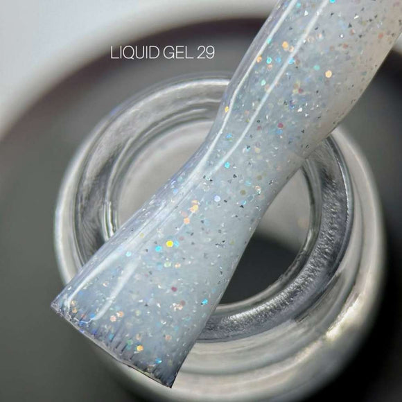 Saga Υγρό Τζελ №29 Milky γκρι με γκλίτερ 15ml