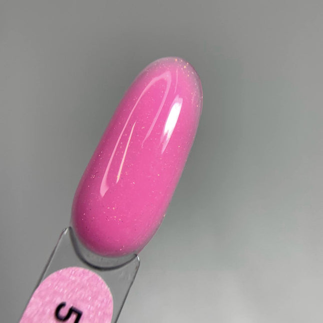 Saga Shimmer Παλτό βάσης №05 Βαθύ ροζ με μπρονζέ λάμψη 15ml