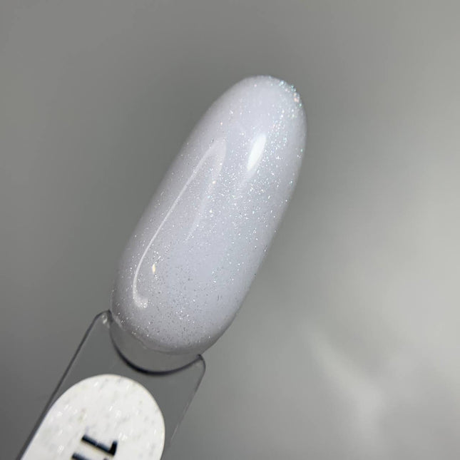 Saga Shimmer Παλτό βάσης №11 Milky με ασημένιο shimmer 15ml