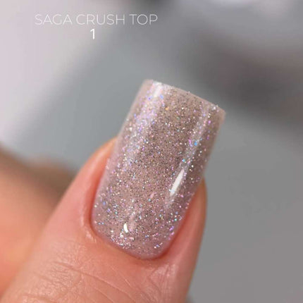 Saga Ελαφρύ παλτό Crush №01 με μοβ μπλε λάμψη 9ml