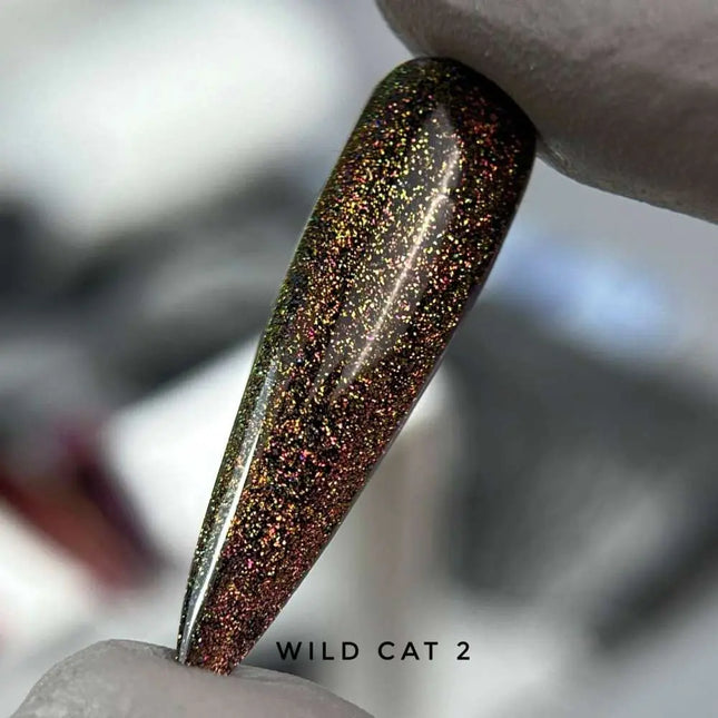 Saga Cat Eye Wild №2 σκούρο Μωβ Χρυσό 9ml