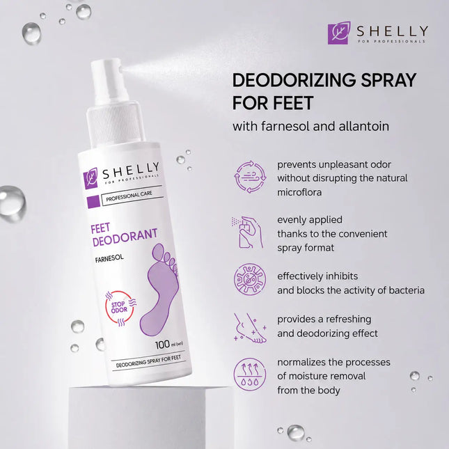 Αποσμητικό ποδιών Farnesol Stop Odor Shelly 100 ml