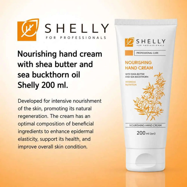 Hand Cream with Shea Butter and Sea Buckthorn Oil Shelly 200 ml