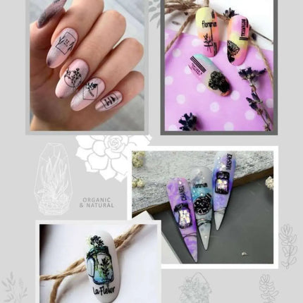 Πλάκα Stamping Taki Da №16 Florarium