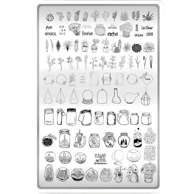 Taki Da Stamping Plate №16 Florarium
