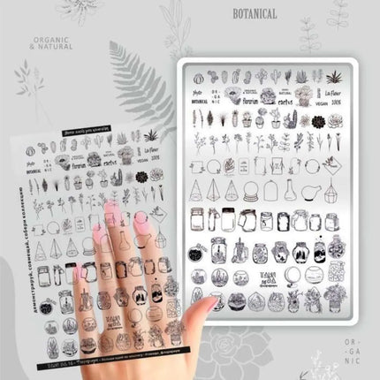 Πλάκα Stamping Taki Da №16 Florarium
